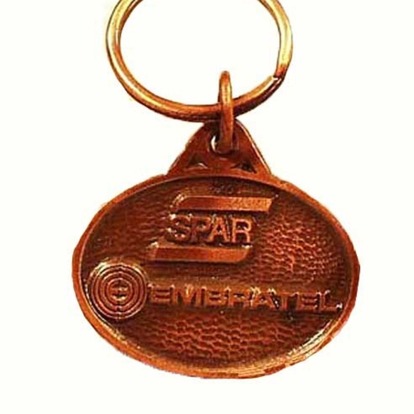 BRASILSAT SATELLITE 1982 KEY RING SPAR AEROSPACE / EMBRATEL COPPER OR COPPER - Picture 2 of 2